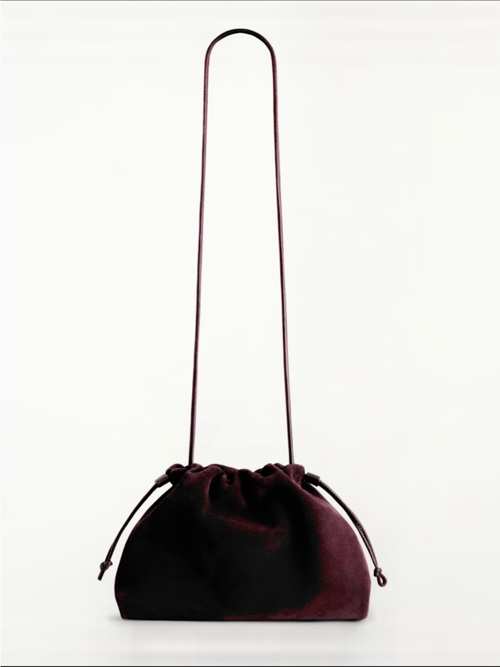 COS CAVATELLI CLUTCH BAG - SUEDE